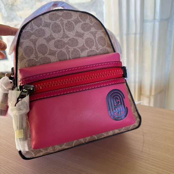 NWT COACH Campus Backpack 23 In Signature Canvas - Picture 7 of 10